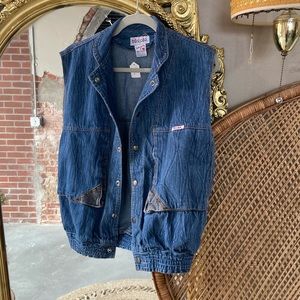 Vintage Mens Denim Vest